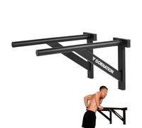 GORNATION Barras Paralelas de Pared para Fondos & L-Sit, Barra de Calistenia para Inmesiones, Equipamiento de Entrenamiento de Calistenia, Soportes para Fondos de Muro (Outdoor)