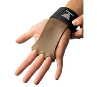 GORNATION Guantes sin Dedos - Accesorios para Gym de Cuero con Soporte para muñeca, Hombres y Mujeres - Calleras para Crossfit, calistenia y más - L
