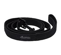 Gorpets Gor - Correa para Perro de algodón, tamaño pequeño, Color Negro, 1,5 x 140 cm