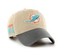Gorra 47 Brand NFL Miami Dolphins Ashfield CLEAN UP Con Logo MIA Bordado 47