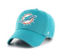 Gorra 47 Brand NFL Miami Dolphins CLEAN UP Con Logo Bordado Strapback