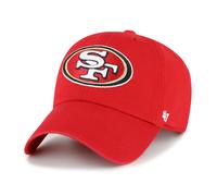 '47 NFL San Francisco 49ers Clean Up Gorra de béisbol unisex con cierre de correa ajustable, talla única, logotipo del equipo, color rojo, rojo, Talla única