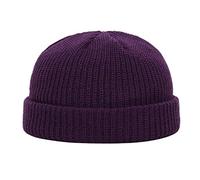 Gorra 47 de lana con dobladillo, mantiene gorro unisex, gorro cálido, gorra de béisbol informal, gorra de béisbol para mujer, morado, Talla única