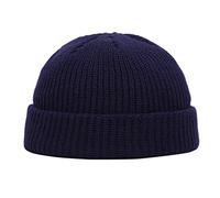 Gorra 47 de lana con dobladillo, mantiene gorro unisex, gorro cálido, gorra de béisbol informal, gorra de béisbol para mujer, marine, Talla única