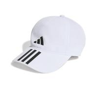 adidas Unisex adulto 3-Stripes AEROREADY Running Training Baseball Cap, White / Black / Black, S