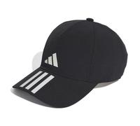 adidas Unisex adulto 3-Stripes AEROREADY Running Training Baseball Cap, Black / White / White, S