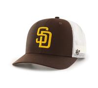 Gorra ajustable tipo camionero MLB '47 para adultos, talla nica - San Diego Padres, color marr n