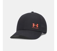 Gorra ajustable Under Armour ArmourVent Low para hombre Negro / Venom Rojo Talla única