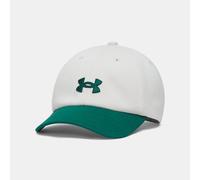 Gorra ajustable Under Armour Blitzing Low para niña Summit Blanco / Campus Ivy Talla única
