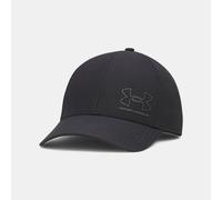 Gorra ajustada elástica Under Armour ArmourVent Low para hombre Negro / Castlerock M/L