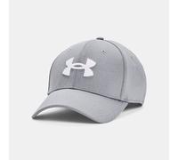 Gorra ajustada elástica Under Armour Blitzing Low para hombre Acero / Blanco M/L