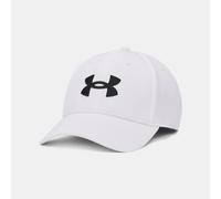 Gorra ajustada elástica Under Armour Blitzing Low para hombre Blanco / Negro M/L