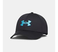 Gorra ajustada elástica Under Armour Blitzing Low para hombre Negro / Fresco Azul L/XL
