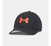 Gorra ajustada elástica Under Armour Blitzing Low para hombre Negro / Venom Rojo L/XL