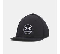 Gorra ajustada elástica Under Armour Drive Mid para hombre Negro / Blanco M/L