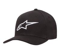 Gorra Alpinestars Ageless Curve Flexfit para hombre, color negro y blanco