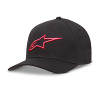 Gorra Alpinestars Ageless Curve Flexfit para hombre, color negro y rojo