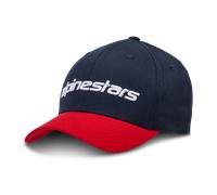 Alpinestars Linear Hat Gorra de béisbol, Navy/Red, L-XL Hombres