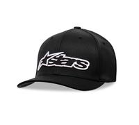 Gorra Alpinestars Semi Curve Flexfit para hombre ~ Blaze negro blanco