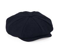 Gorra Baker Boy Patrón Herringbone Totalmente Forrada Beechfield Gris O Azul