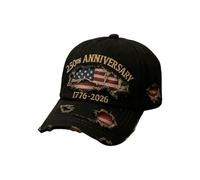 Gorra Bandera de Estados Unidos - Gorras Conmemorativas 1776-2026 - Gorra Ajustable Estilo Dad,para Hombres Mujeres Patriotas Deportes Exteriores 4 Julio Día de la Independencia Camping Béisbol