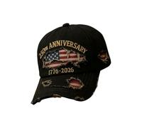 Gorra Bandera de Estados Unidos - Gorras Patrióticas Conmemorativas 250°,Gorra Deportiva Bélica,para Hombres Mujeres Patriotas Deportes Exteriores 4 Julio Día de la Independencia Camping Béisbol