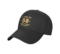 Gorra Béisbol 50 Cumpleaños: Me Tomó 50 Años Lucir Así De Bien Protector UV Sol Gorra Transpirable Sombreros De Pesca para Deportiva Hombre Invierno