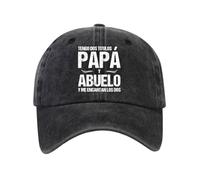 Gorra béisbol algodón lavada con agua Gorra béisbol algodón con estampado español, gorro papá desgastado lavado vintage, ajustable, deportes al aire libre Regalo sombrero universal hombres y mujeres