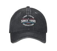 Gorra béisbol Algodón Personalizado Leyenda Viva Desde 1990 Envejecido a la perfección Gorra béisbol Protección Solar Mujeres Regalo cumpleaños para Hombres Sombrero papá Regalo Primavera