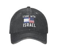 Gorra Beisbol Apoya A Israel, Yo Estoy con Israel Banderas De EE. UU. Baseball Cap Breathable Gorra Deportiva Regalo Trucker Cap para Pesca Senderismo Sport