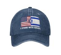 Gorra Beisbol Apoya A Israel, Yo Estoy con La Bandera De Israel Gorras Deportivas Soft Gorra Deportiva Unisex Trucker Cap para Running Tenis Senderismo