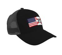 Gorra Beisbol Bandera De Panama City Beach, Florida Y Estados Unidos Baseball Cap Unisex Trucker Cap Breathable Gorras Deportivas para Running Senderismo Sport