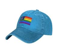 Gorra Beisbol Bandera del Orgullo LGBT Arcoíris De Michigan Trucker Cap Breathable Gorras De Beisbol Soft Gorras Deportivas para Pesca Tenis Senderismo