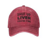 Gorra Beisbol Cállate Hígado, Estás Bien Clásica Sombrero Moda Aire Libre Cap para Exteriores Hombre Verano