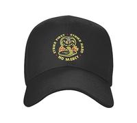 Gorra béisbol Cobra Kai Strike Primer Logotipo Cobra Gorra béisbol Hombres Mujeres Unisex Ajustable El Karate Kid Papá Sombrero Gorras Verano Snapback Sombreros Regalo cumpleaños