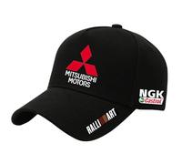 Gorra Béisbol Coche Logo para Mitsubishi Space Star 2019-2023 2024, Algodón Ajustable Trasera, Gorra de Coche de Carreras Regalo Fans Automóvil,A-One Size