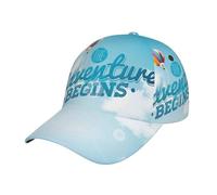 Gorra Beisbol Comienza La Aventura del Viaje Gorra Deportiva Ajustable Gorras De Beisbol Unisex Trucker Cap para Tenis Running Sport