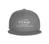 Gorra Beisbol Dejé De Pescar para Estar Aquí, Así Que Más Vale Que Esto Sea Bueno, Gray. Gorras De Beisbol Soft Baseball Cap Unisex Gorras Deportivas para Running Senderismo Pesca