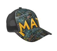 Gorra Beisbol Ecuaciones Matemáticas, Números, Fórmulas, Vintage, Negro Trucker Cap Ajustable Baseball Cap Breathable Gorras De Beisbol para Sport Senderismo Tenis