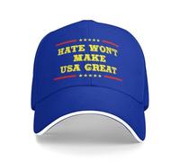 Gorra Beisbol El Odio No Hará Grande A Estados Unidos. Manos De Nadie. El Rey En Estados Unidos Defiende La Constitución. Gorra Deportiva Ajustable Trucker Cap Unisex para Pesca Senderismo
