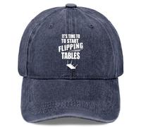 Gorra Beisbol Es Hora De Empezar A Voltear Las Mesas Gorras De Beisbol Regalo Gorras Deportivas Breathable Gorra Deportiva para Pesca Running Sport