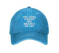 Gorra Beisbol Este Profesor De Sigma Tiene A Mad Rizz No Gorra Deportiva Unisex Gorras De Beisbol Breathable Baseball Cap para Sport Pesca Tenis