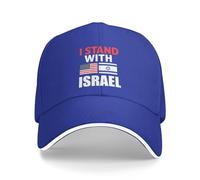 Gorra Beisbol Estoy con Israel, Bandera Estadounidense, Apoyo A Israel. Gorras Deportivas Ajustable Gorras De Beisbol Soft Gorra Deportiva para Pesca Running Senderismo