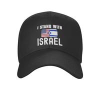 Gorra Beisbol Estoy con Israel, Bandera Estadounidense De EE. UU., Apoyo A Israel Baseball Cap Ajustable Gorra Deportiva Regalo Trucker Cap para Pesca Sport Tenis
