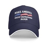 Gorra Beisbol Hagamos Que Estados Unidos Vuelva A Ser Una Gran Depresión Portátil Aire Libre Cap Moda Sombrero para Unisex Cumpleaños Exteriores