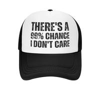 Gorra Beisbol Hay Un 99% De Probabilidades De Que No Me Importe. Gorras Deportivas Soft Gorras De Beisbol Ajustable Gorra Deportiva para Senderismo Pesca Running