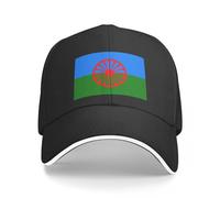 Gorra béisbol Hecha algodón Verano Gorra béisbol los pueblos gitanos gitanos Bandera Pareja Mujer Diseño Sombrero Camionero Gorra Casual Running Hippie Snapback Gorra Regalo