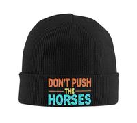 Gorra béisbol hombre, Gorras gorro gorro Don't Push The Horses, gorros gorros con gráficos otoño, gorros calaveras para hombres y mujeres unisex, gorra para la cabeza para deportes al aire libre