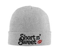 Gorra béisbol Hombre, Sabrina Carpenter Short y Sweet Knitted Gorros Mujer Skullies Hombre Gorros Hip Hop Invierno Álbum Acrílico Tour Boca Melón Cálida