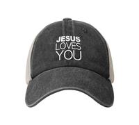 Gorra Beisbol Jesús Te Ama Gorra Deportiva Breathable Baseball Cap Soft Trucker Cap para Pesca Senderismo Sport
